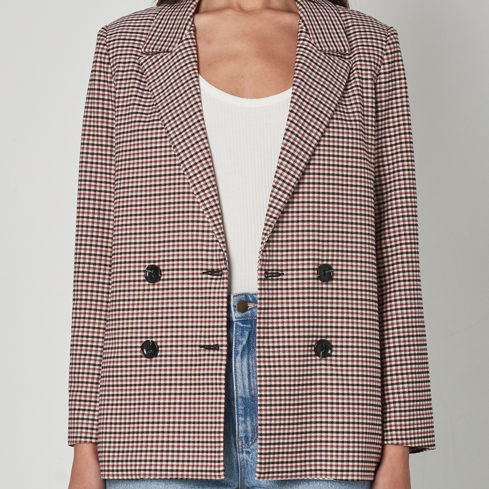 Rollas Downtown Check Blazer